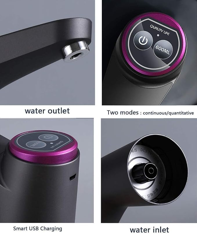 Smart USB Rechargeable Automatic Water Bottle Pump Dispenser