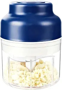 Portable Electric Garlic Press & Mini Food Chopper