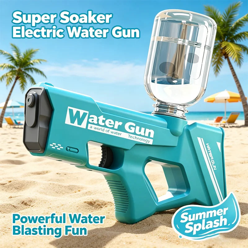 New Children Electric Water Guns Powerful Squirt Automatic Full Automatic Water Guns Summer Outdoor Beach Toys For Kids Gifts