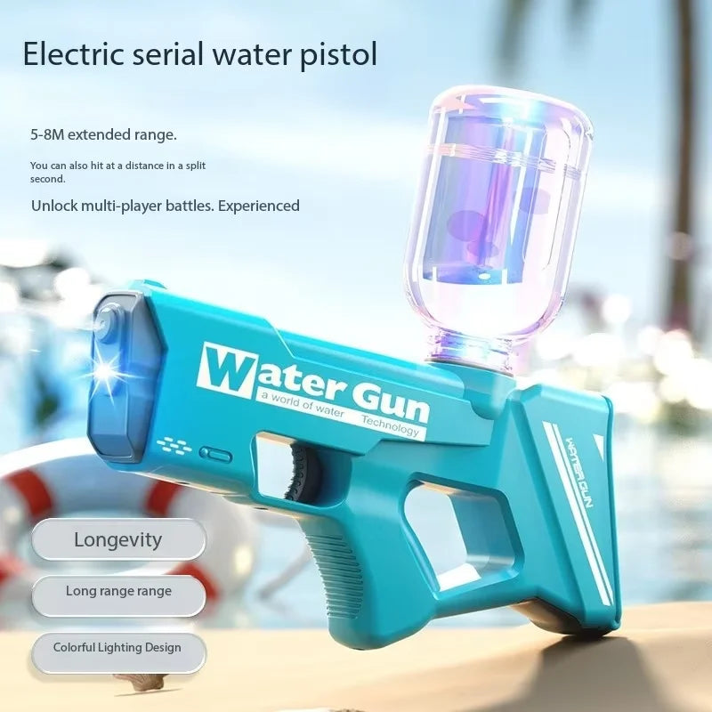 New Children Electric Water Guns Powerful Squirt Automatic Full Automatic Water Guns Summer Outdoor Beach Toys For Kids Gifts