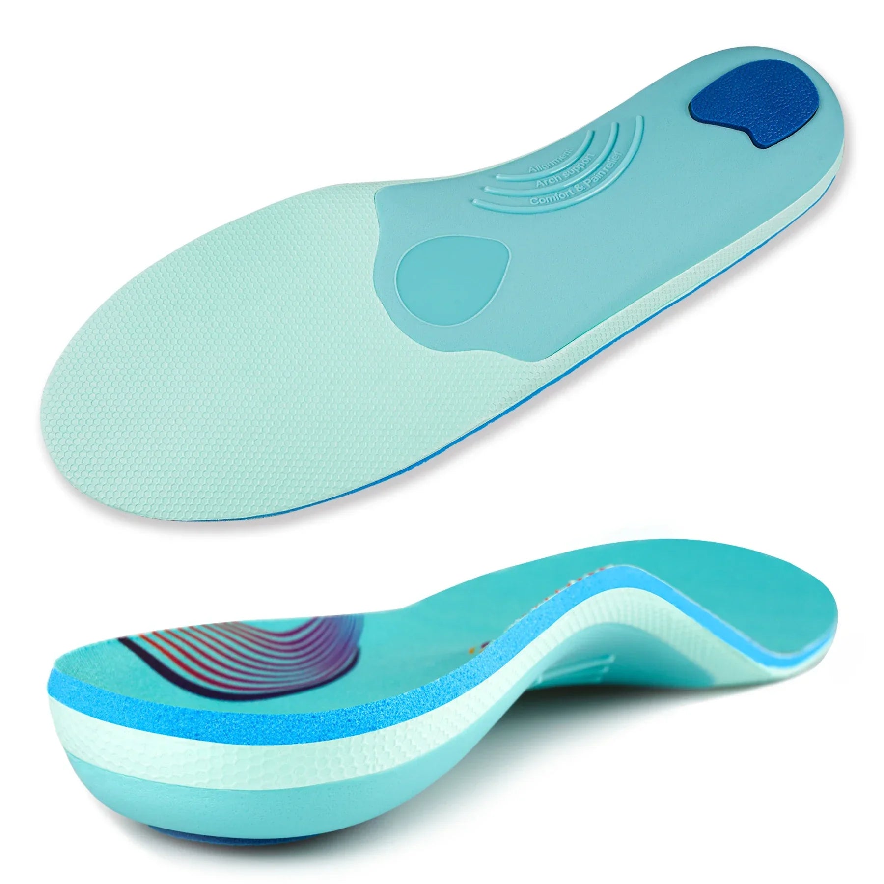 Heavy-Duty Orthotic Insoles, 220+ lbs Support