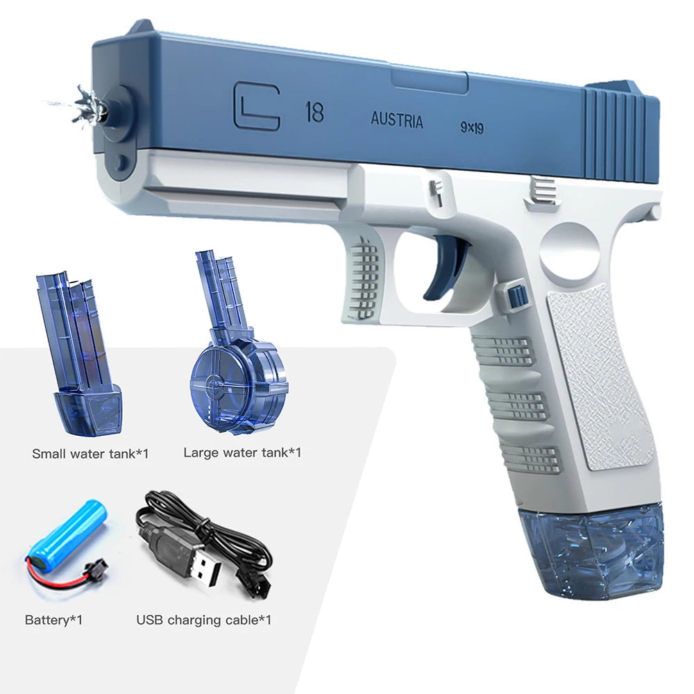 Electric Water Gun Toys Bursts Children's High-pressure Strong Charging Energy Water Automatic Water Spray Children's Toy Guns