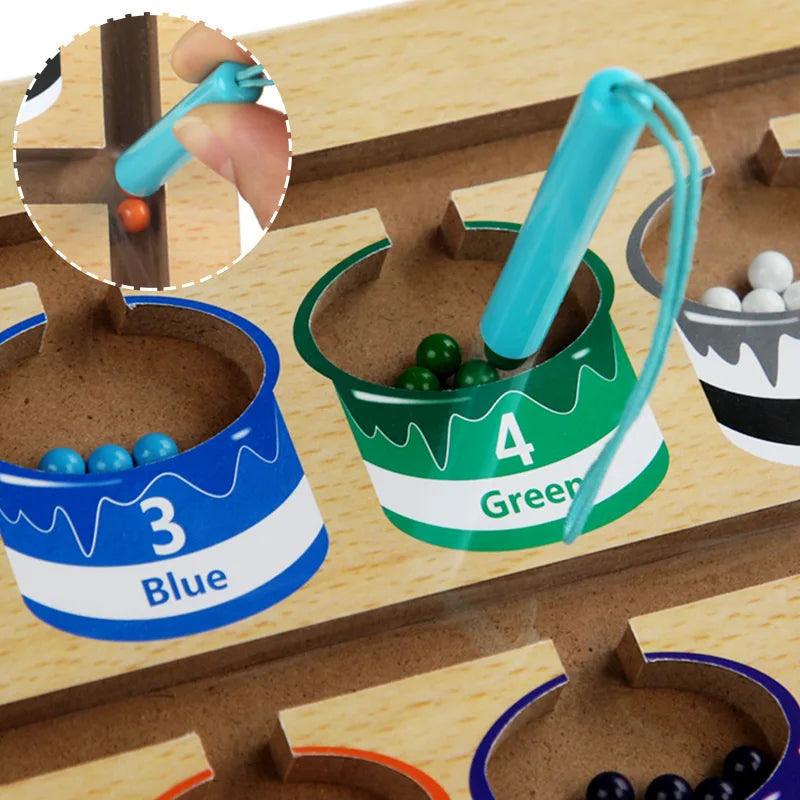 Color and Number Magnetic Board