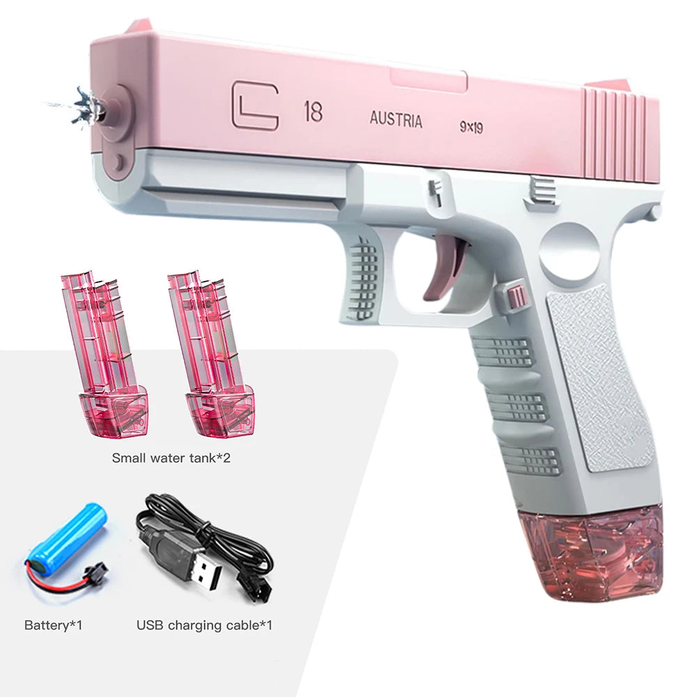 Electric Water Gun Toys Bursts Children's High-pressure Strong Charging Energy Water Automatic Water Spray Children's Toy Guns