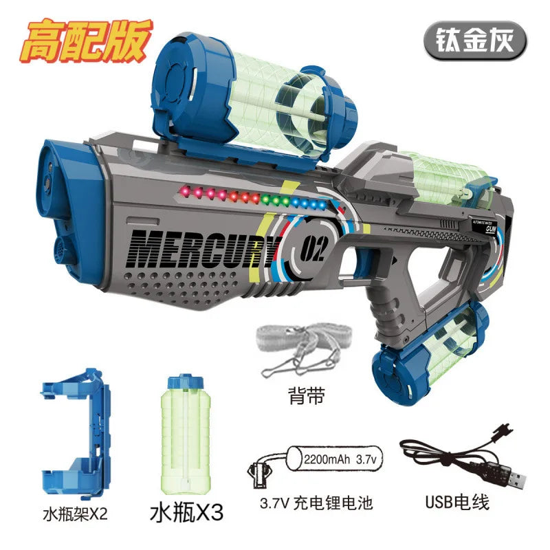 Automatically Water High Pressure Electric Water Gun Toys for Kids Summer Outdoor Pool Fight Games Children Water Toys Gift