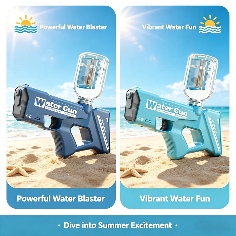 New Children Electric Water Guns Powerful Squirt Automatic Full Automatic Water Guns Summer Outdoor Beach Toys For Kids Gifts