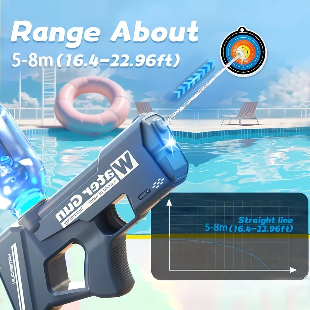 New Children Electric Water Guns Powerful Squirt Automatic Full Automatic Water Guns Summer Outdoor Beach Toys For Kids Gifts