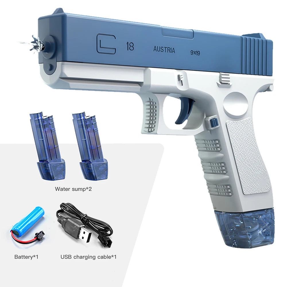 Electric Water Gun Toys Bursts Children's High-pressure Strong Charging Energy Water Automatic Water Spray Children's Toy Guns