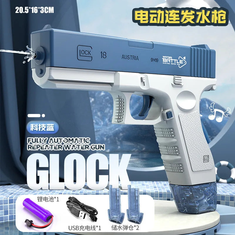 Automatically Water High Pressure Electric Water Gun Toys for Kids Summer Outdoor Pool Fight Games Children Water Toys Gift