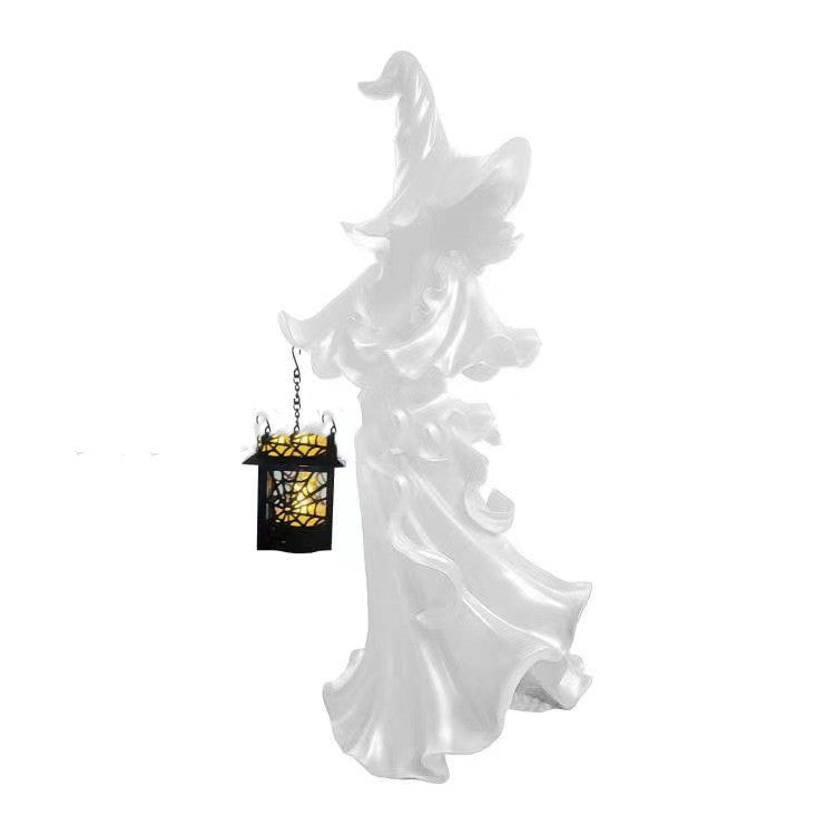 Halloween Witch Ghost Ornament Statue