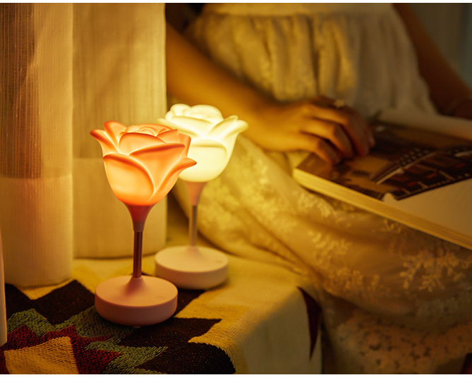 Rose Flower Led Table Lamp