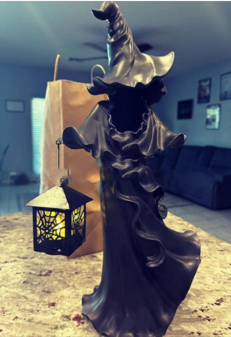 Halloween Witch Ghost Ornament Statue