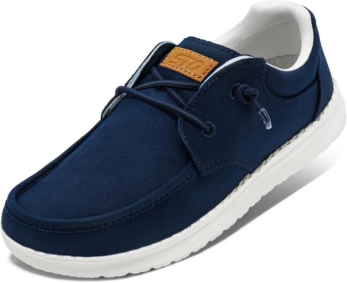 STQ Womens Slip On Loafers Arch Support Boat Casual Shoes | Lightweight, Travel, Teacher Shoe, Standing All Day