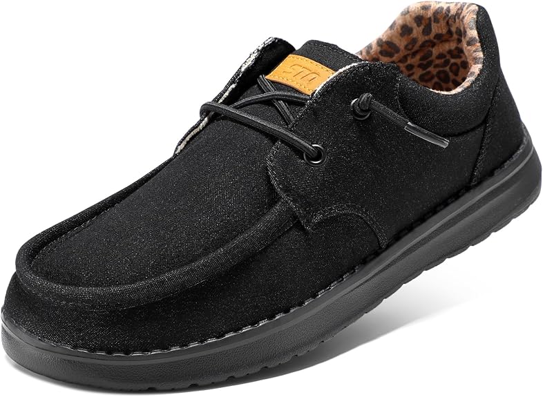 STQ Womens Slip On Loafers Arch Support Boat Casual Shoes | Lightweight, Travel, Teacher Shoe, Standing All Day
