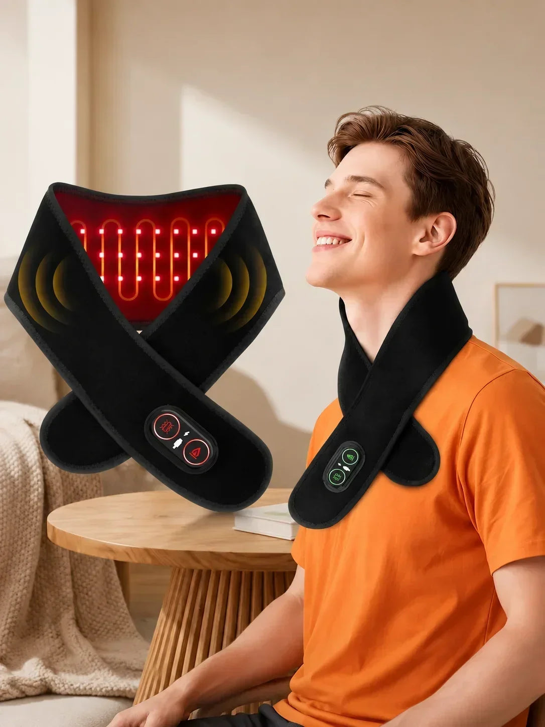 NeckReset™ — Heated Red-Light Neck Wrap