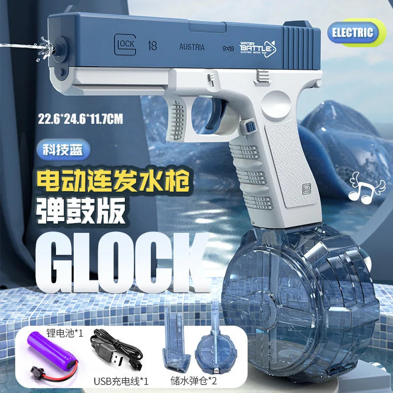 Automatically Water High Pressure Electric Water Gun Toys for Kids Summer Outdoor Pool Fight Games Children Water Toys Gift