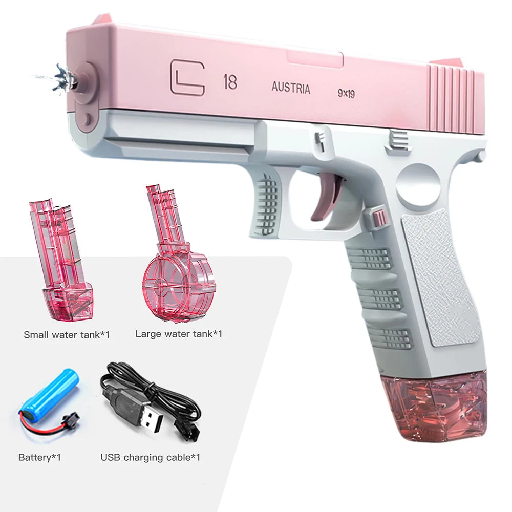 Electric Water Gun Toys Bursts Children's High-pressure Strong Charging Energy Water Automatic Water Spray Children's Toy Guns