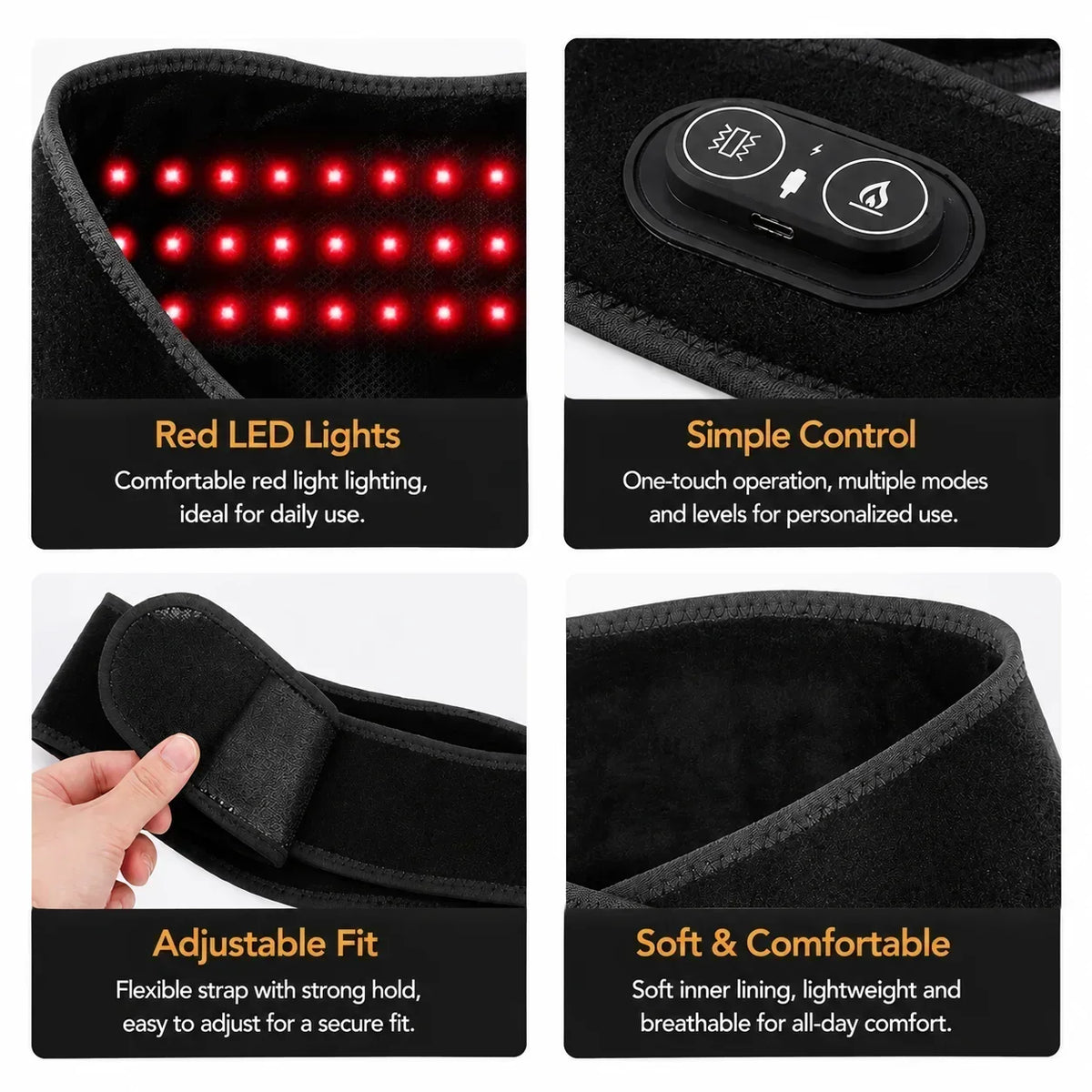 NeckReset™ — Heated Red-Light Neck Wrap