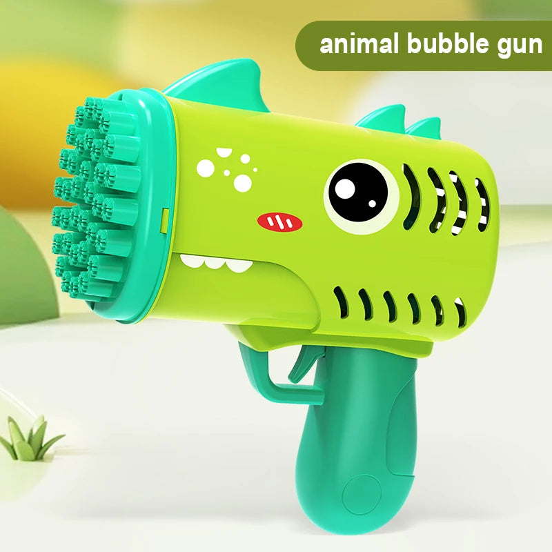 Dinosaur Bubble Gun for Kids Automatic Bubble Machine Toy