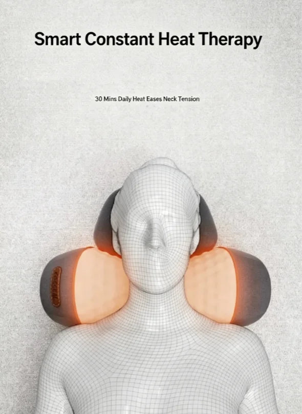 NeckEase™ — Heated Massage Neck Pillow