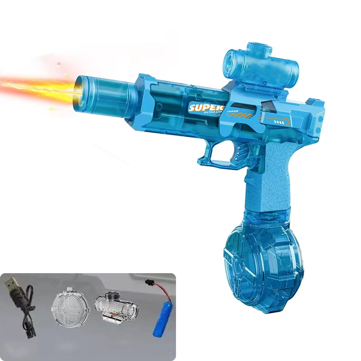 Electric Water Gun Toys Bursts Children's High-pressure Strong Charging Energy Water Automatic Water Spray Children's Toy Guns
