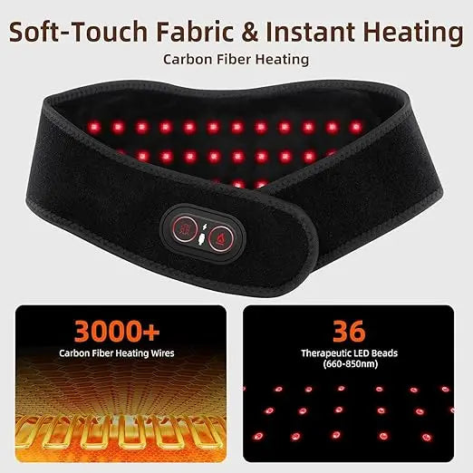 NeckReset™ — Heated Red-Light Neck Wrap