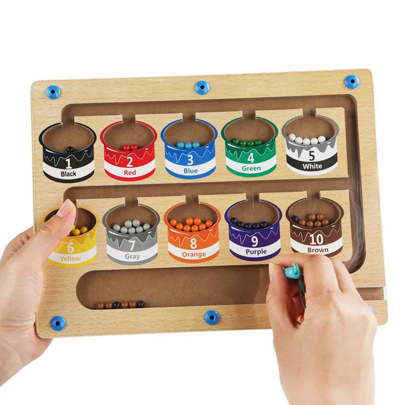 Color and Number Magnetic Board