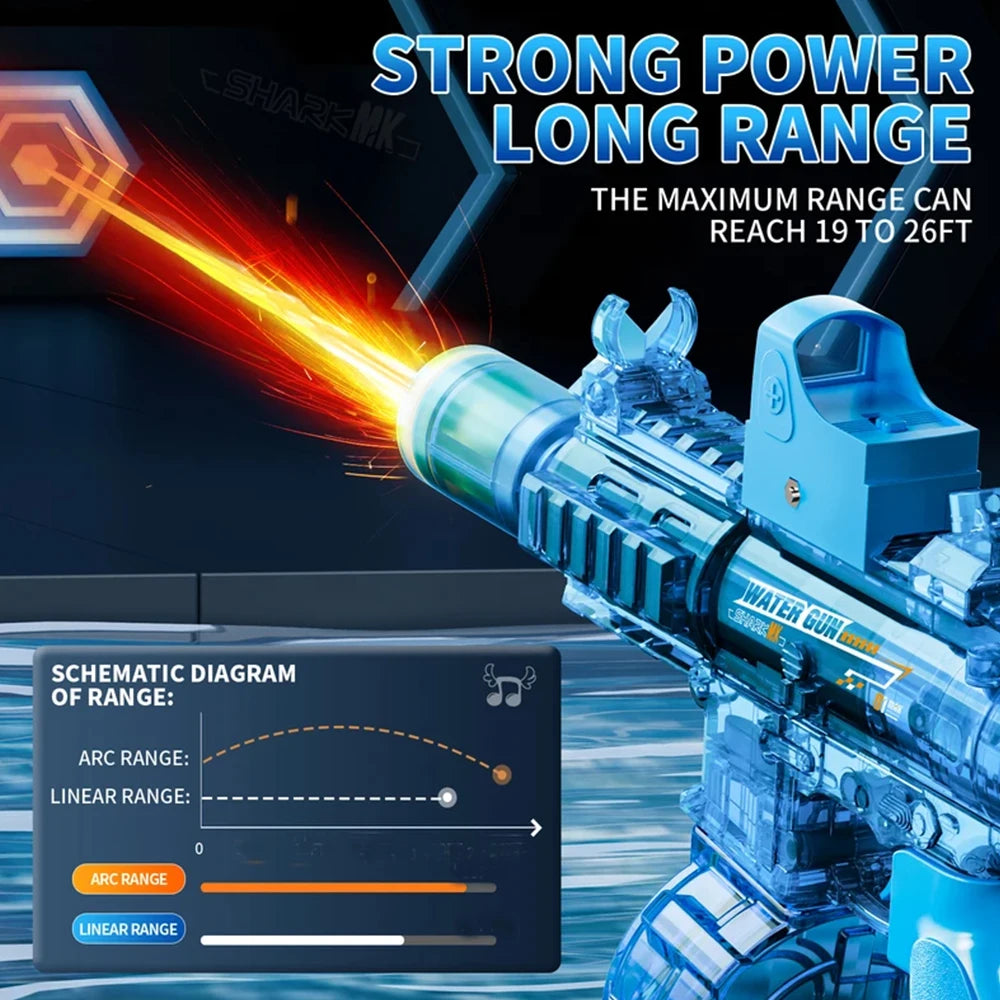 Electric Water Gun Toys Bursts Children's High-pressure Strong Charging Energy Water Automatic Water Spray Children's Toy Guns