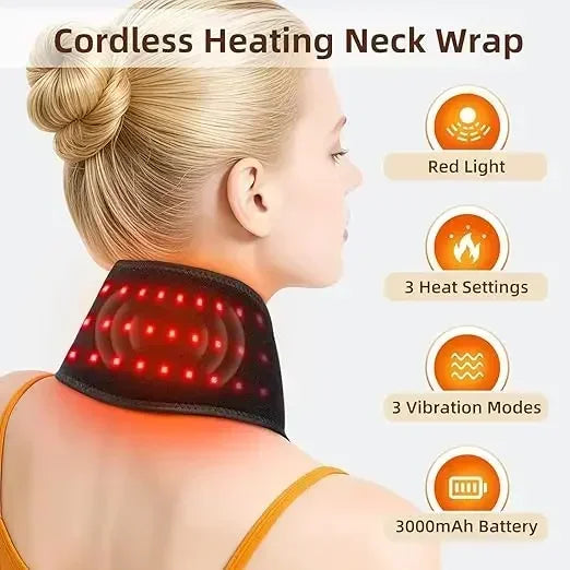 NeckReset™ — Heated Red-Light Neck Wrap