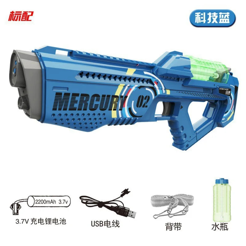 Automatically Water High Pressure Electric Water Gun Toys for Kids Summer Outdoor Pool Fight Games Children Water Toys Gift