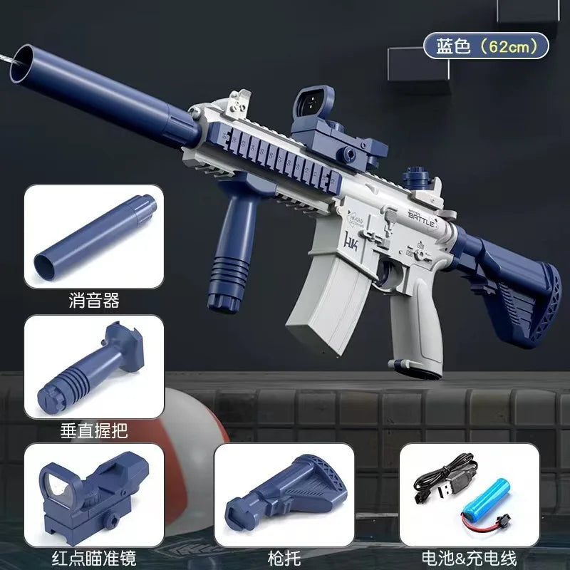 Automatically Water High Pressure Electric Water Gun Toys for Kids Summer Outdoor Pool Fight Games Children Water Toys Gift