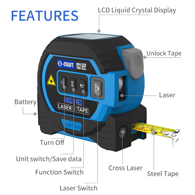 LASER MEASURING TAPE