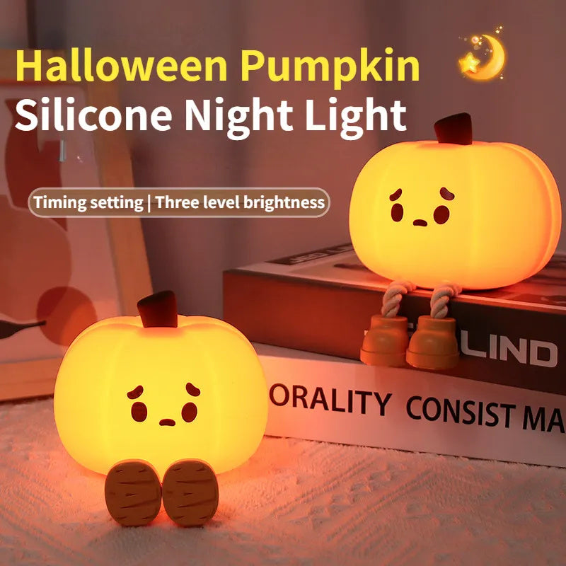 Halloween Cute Pumpkin Night Light